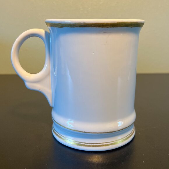 William Sonoma Metallic Gold Letter “I” Monogram Initial Porcelain Mug - Picture 2 of 6